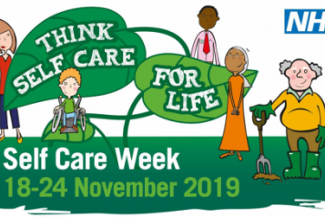 NHS. Think self care, for life. Self-Care Week (18 - 24 November 2019)